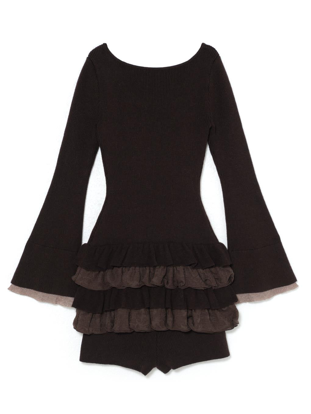Aletta frill mini dress