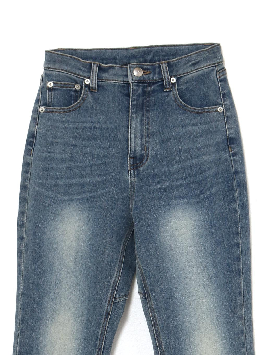 Lacey ribbon heart hip denim