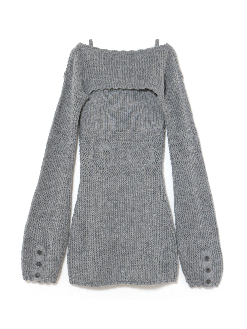 Heart stitch mini dress