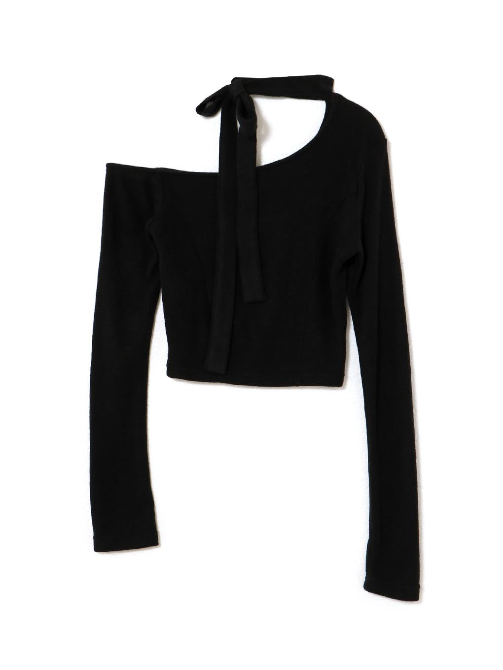Nana ribbon oneshoulder tops