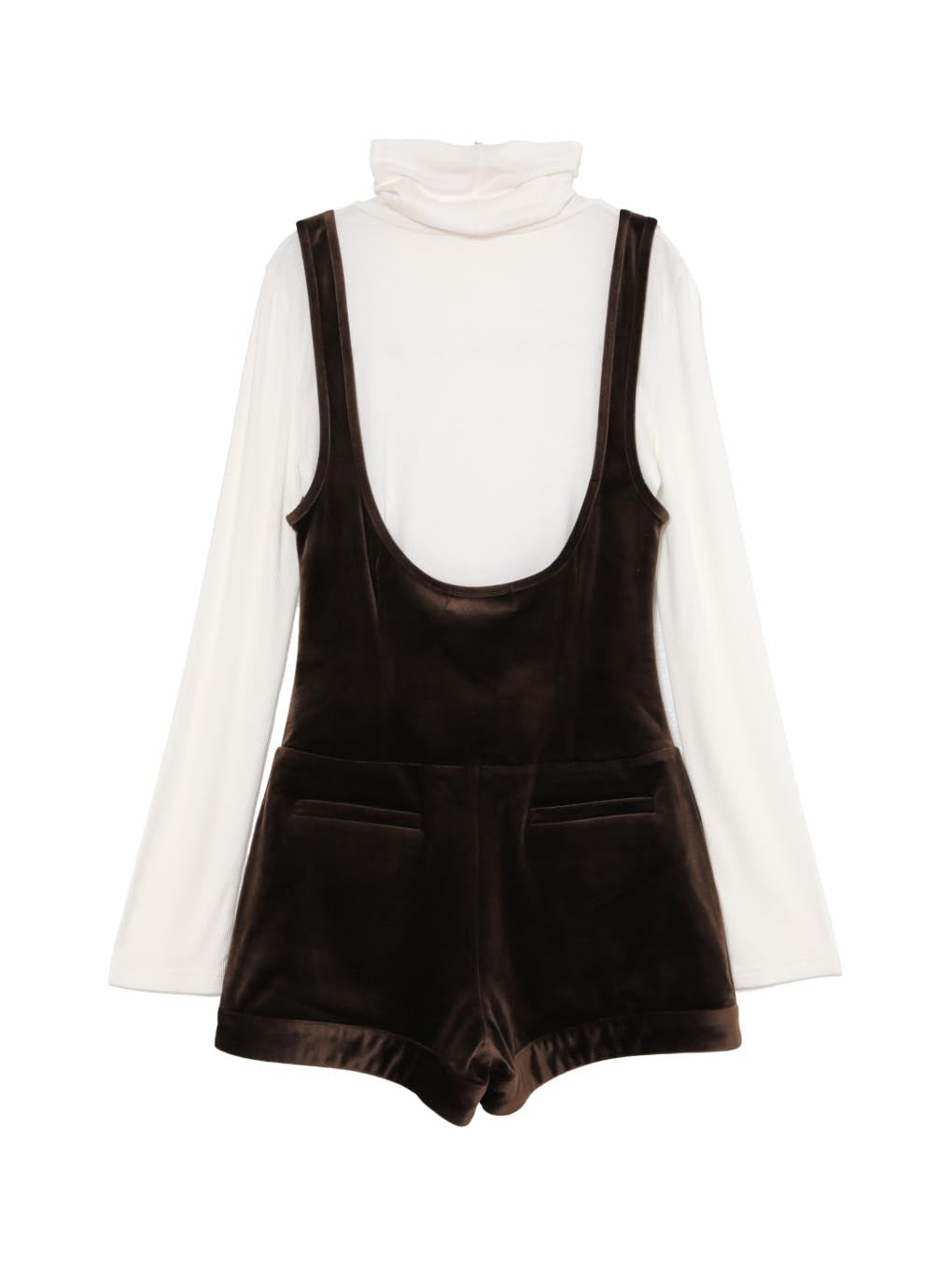 Noa velour rompers set up