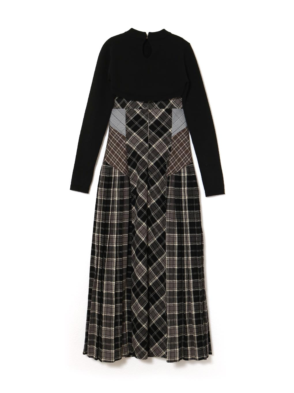 Nadia check long dress