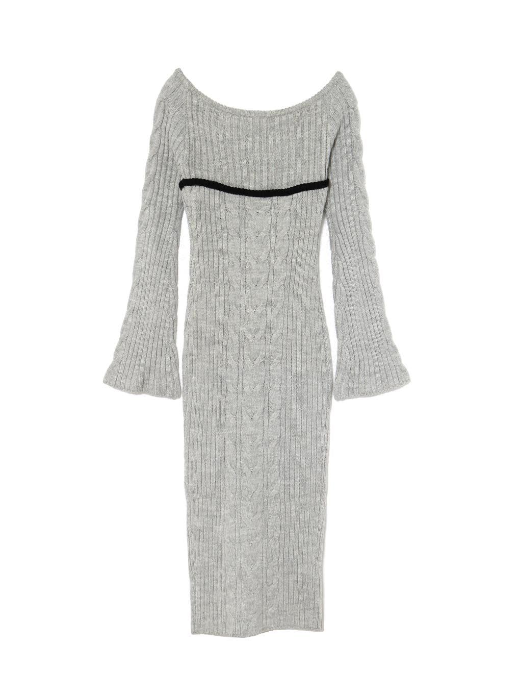 Joan ribbon knit dress