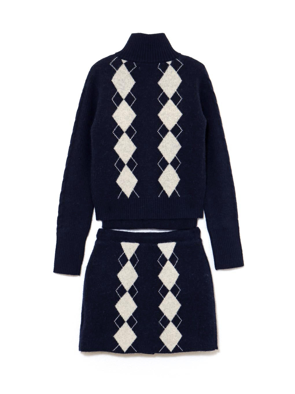 Argyle knit set up