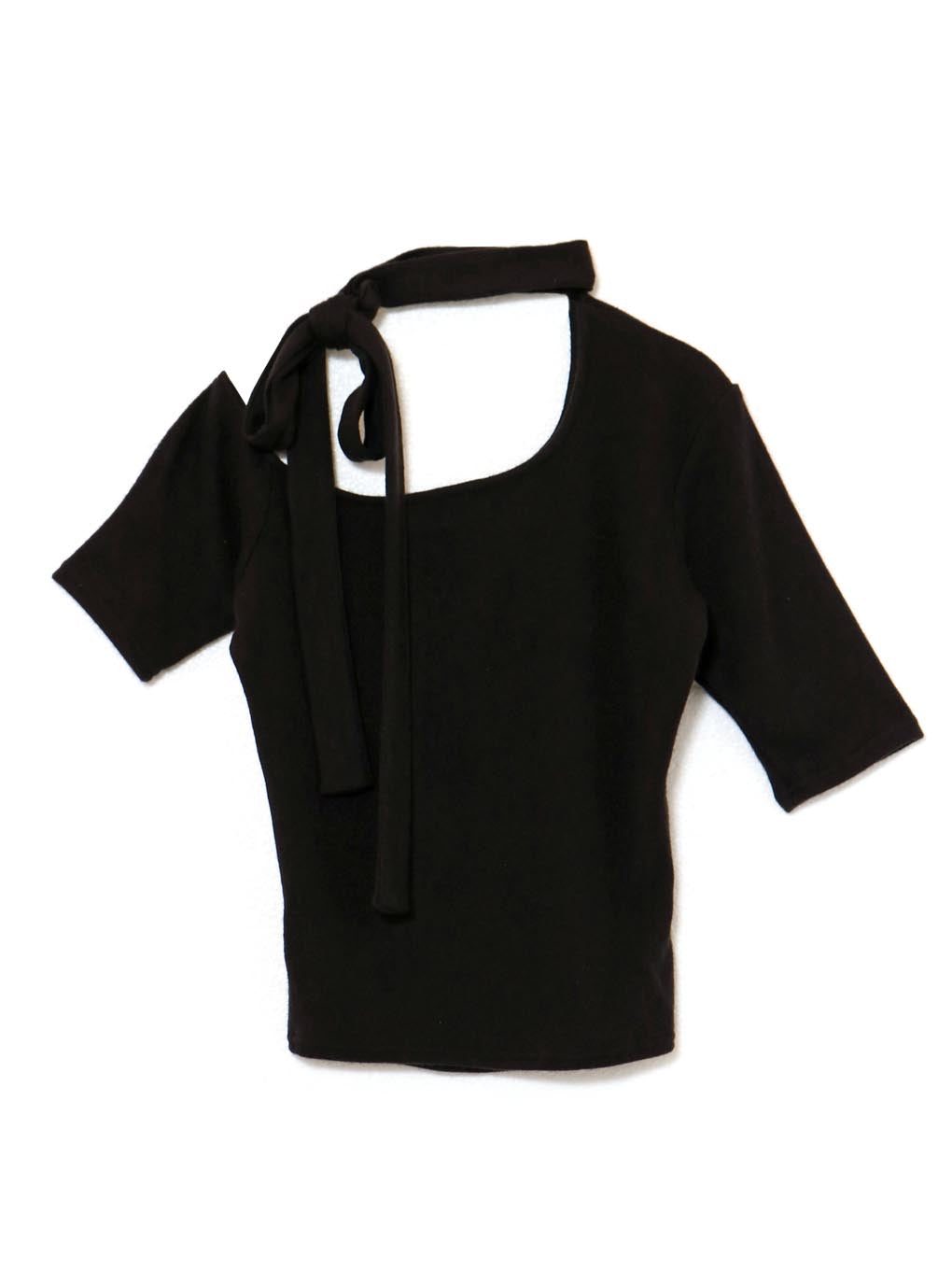 Nana ribbon oneshoulder tops