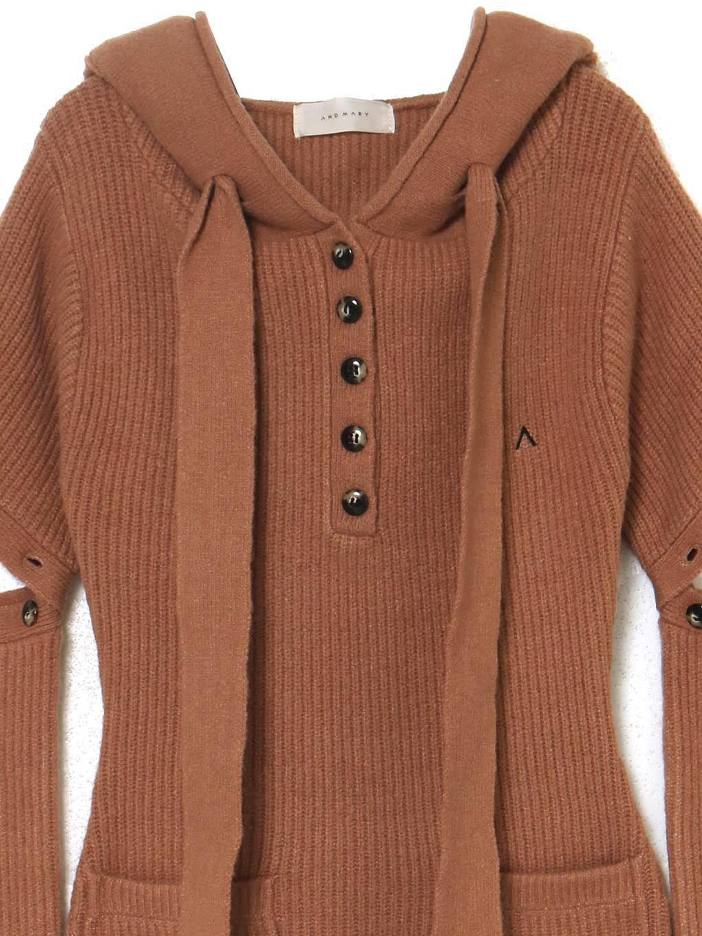 Alma button mini dress