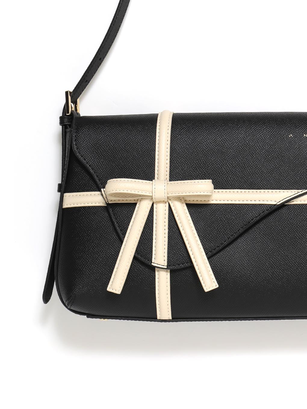 Valentine ribbon leather bag
