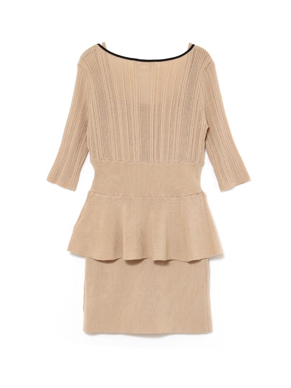 Peplum crochet knit set up