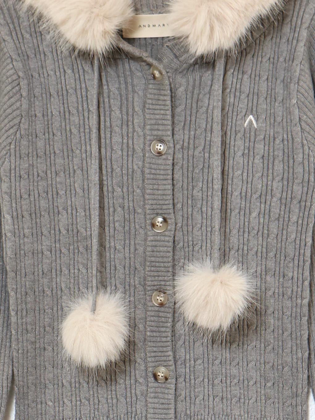 Reo fur knit set up