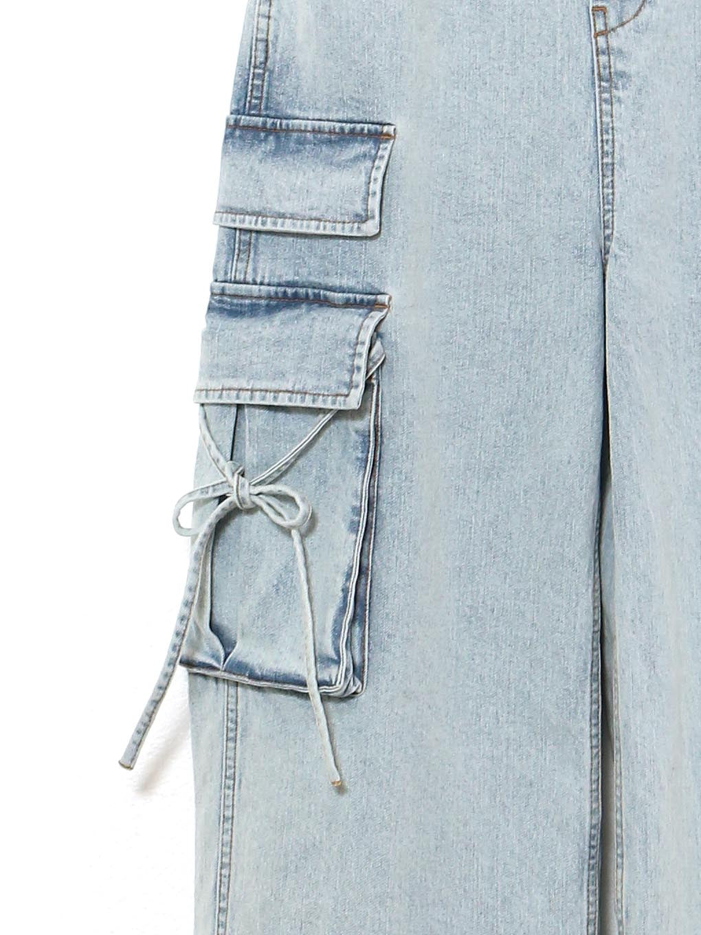 Nicola ribbon denim allinone
