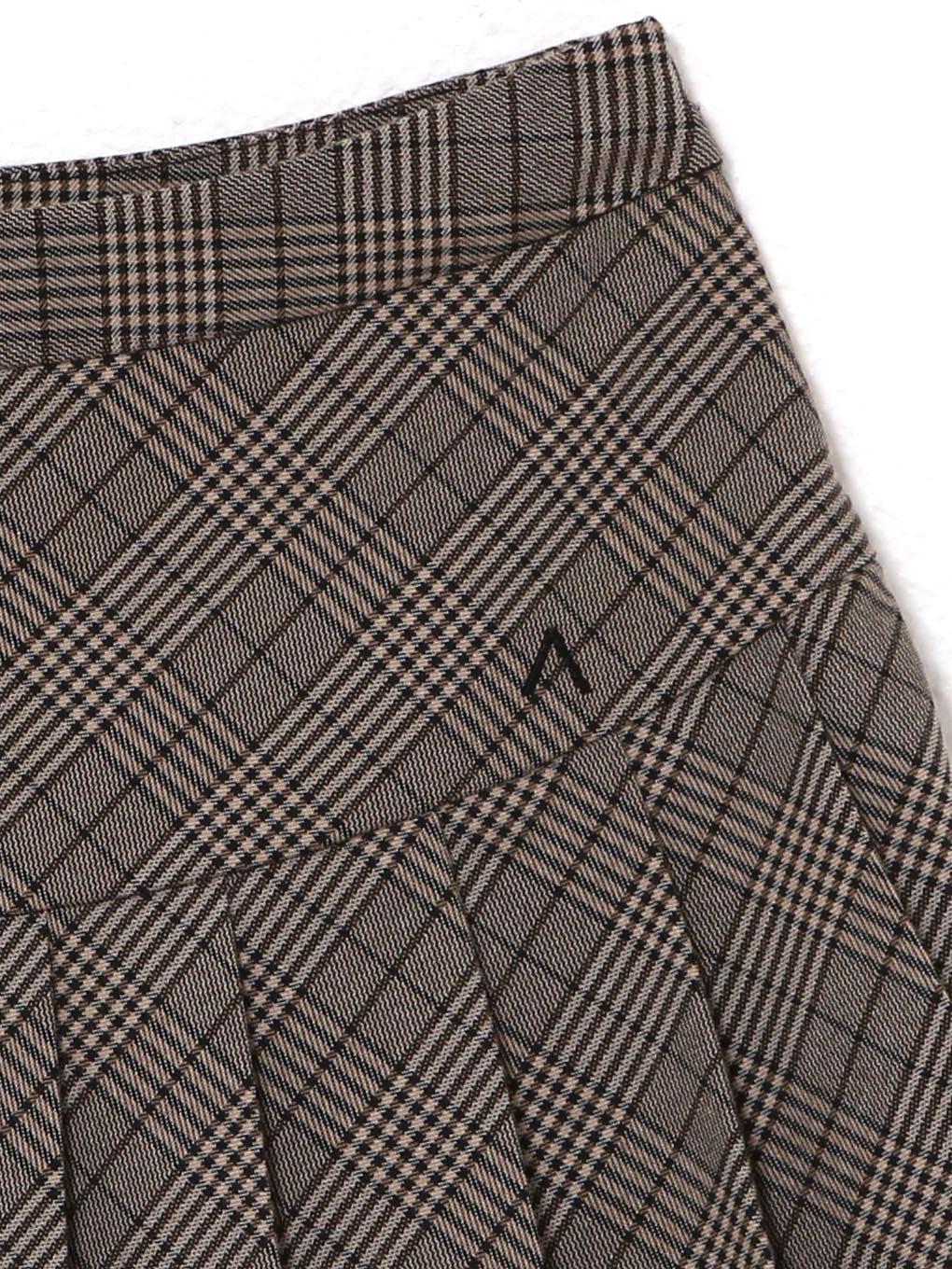 Audrey check mini skirt