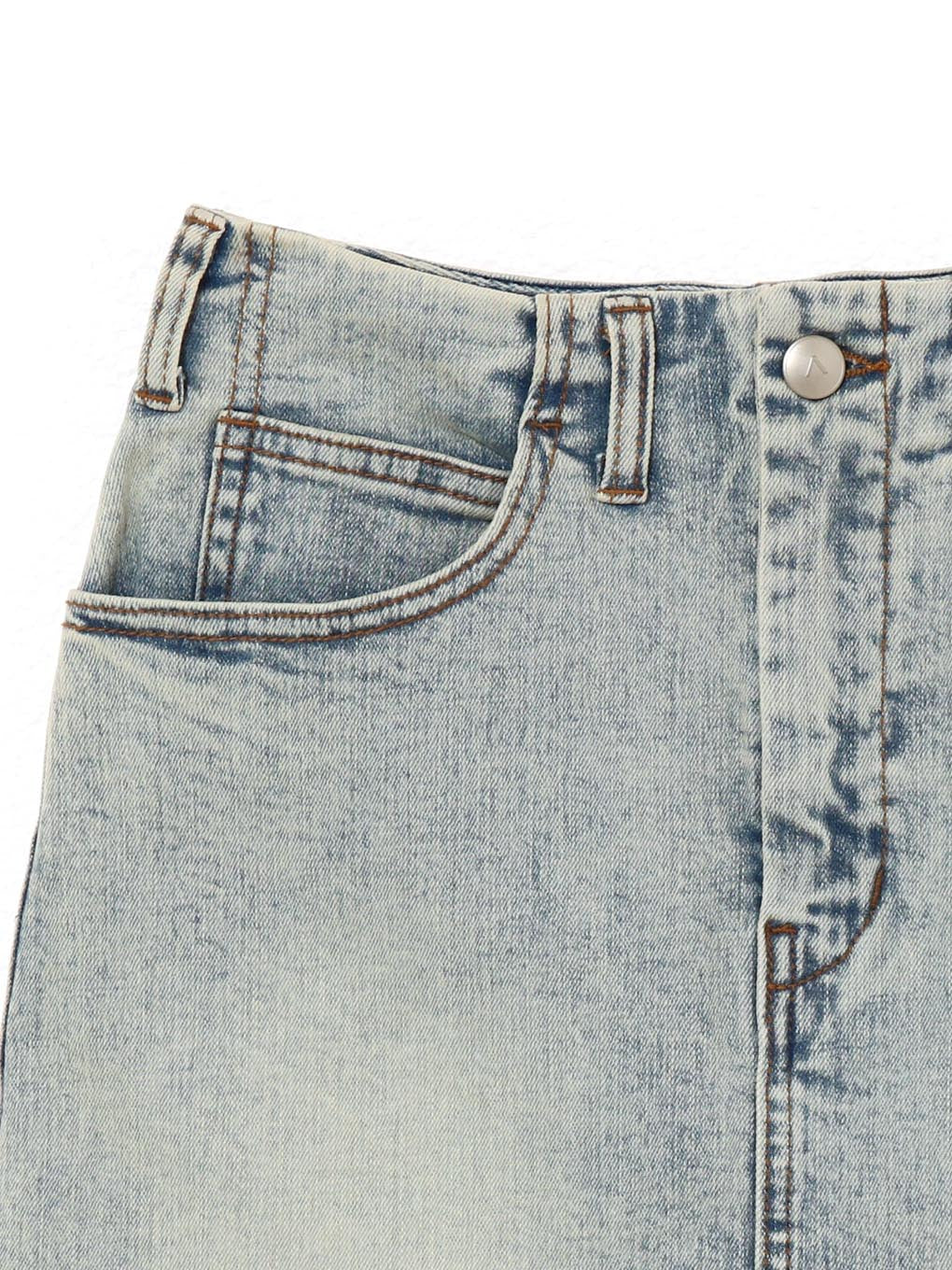 Heart hip denim skirt