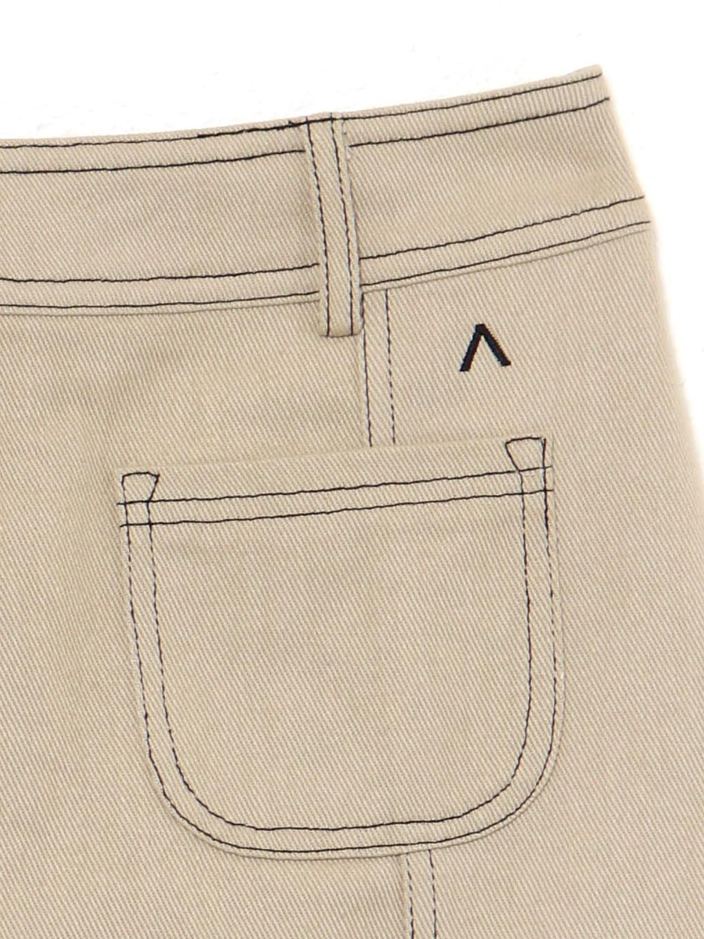 Back ribbon mini skirt