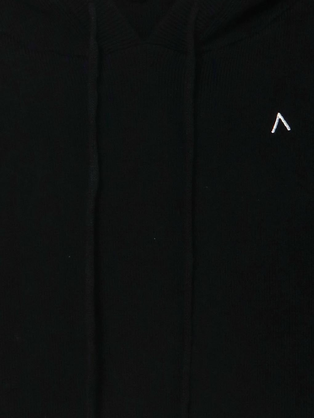 Heart point knit hoodie