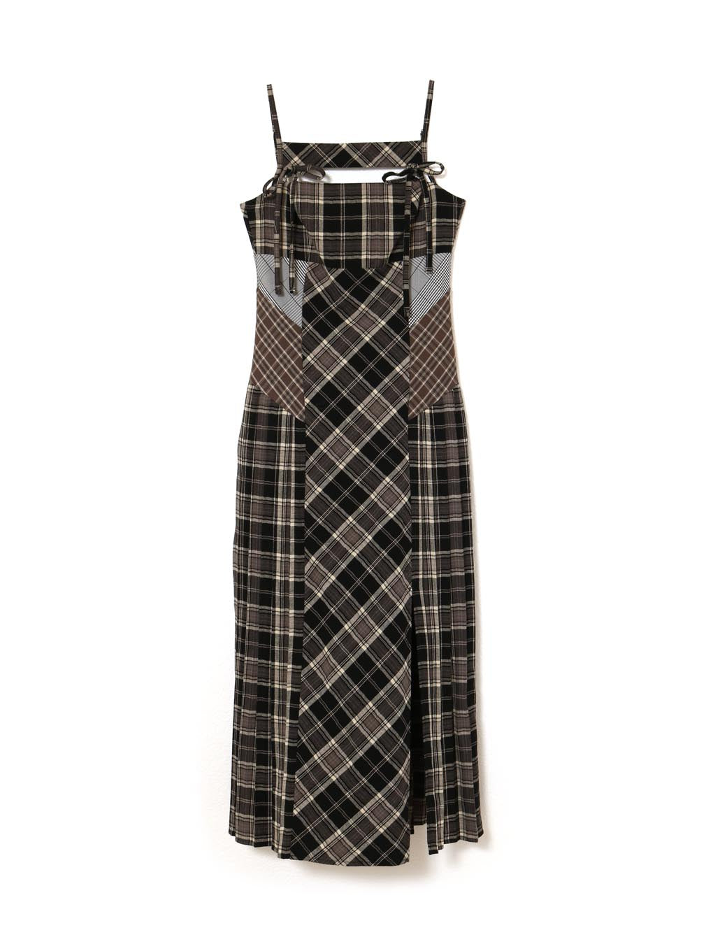 Nadia check long dress