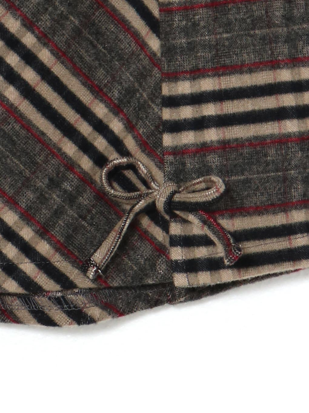 Monica check mini skirt