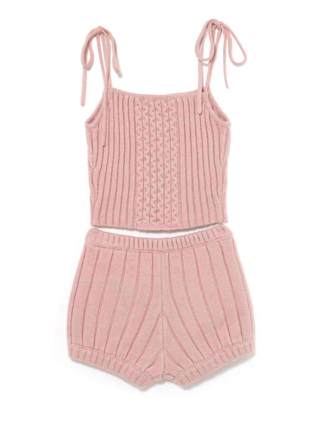 Hug knit camisole pants set up