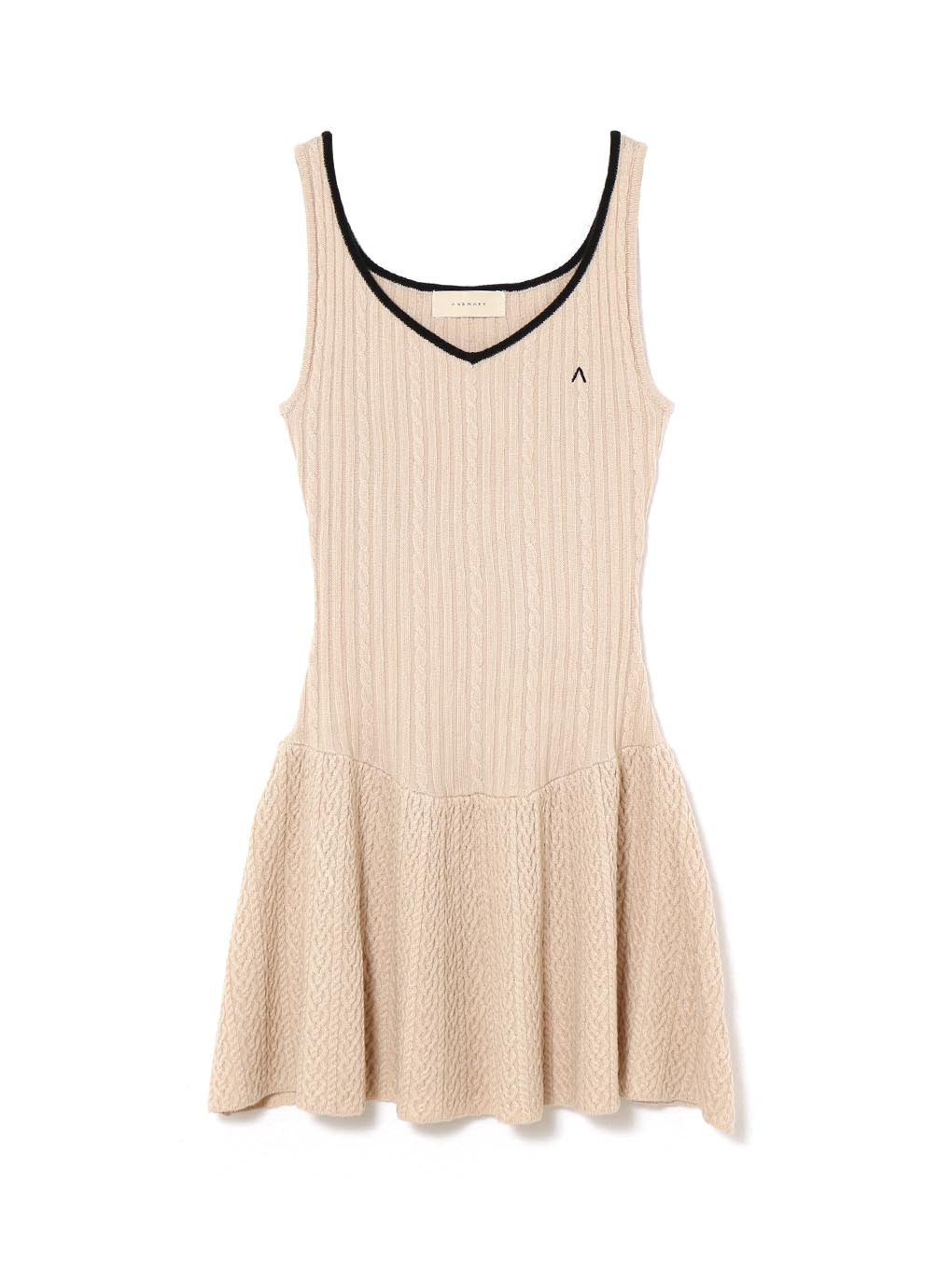 Nana cable flare mini dress
