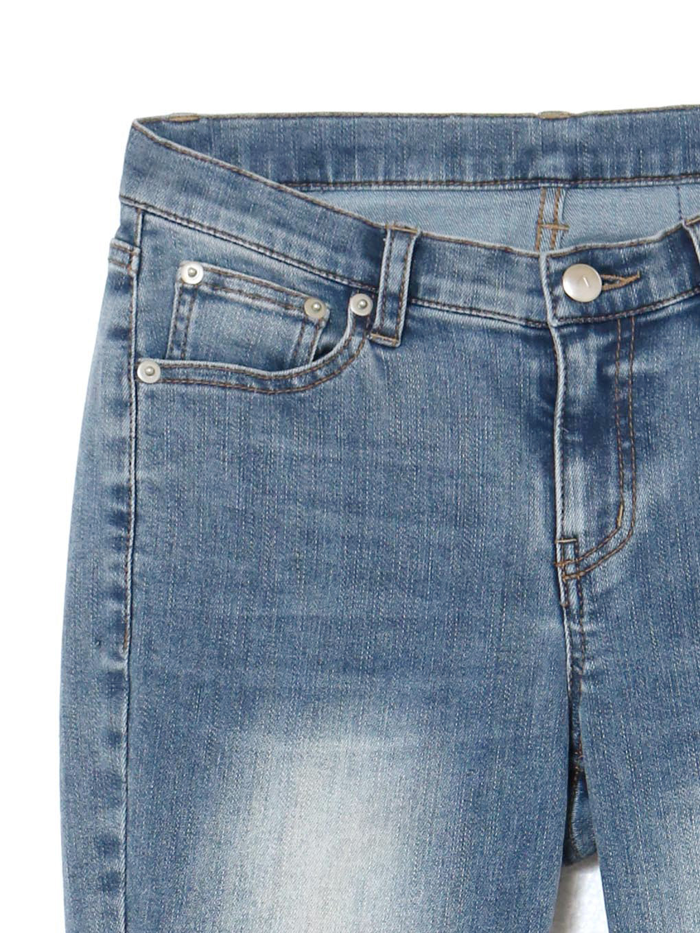 Heart hip flare denim