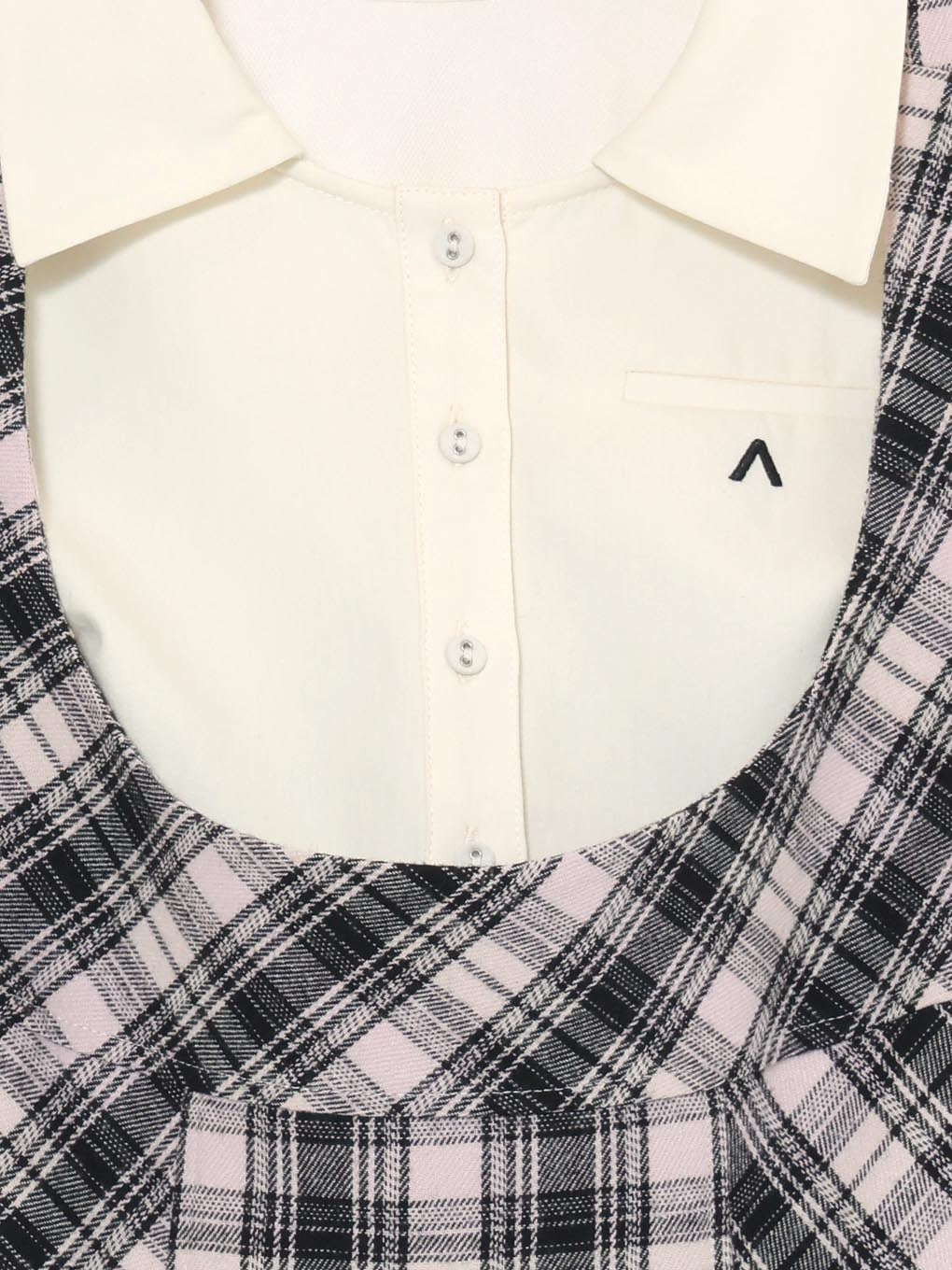 Era pleats set mini dress