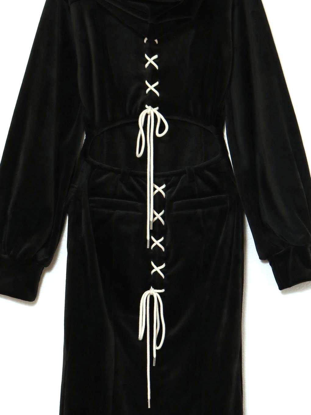 Wendy lace up long dress