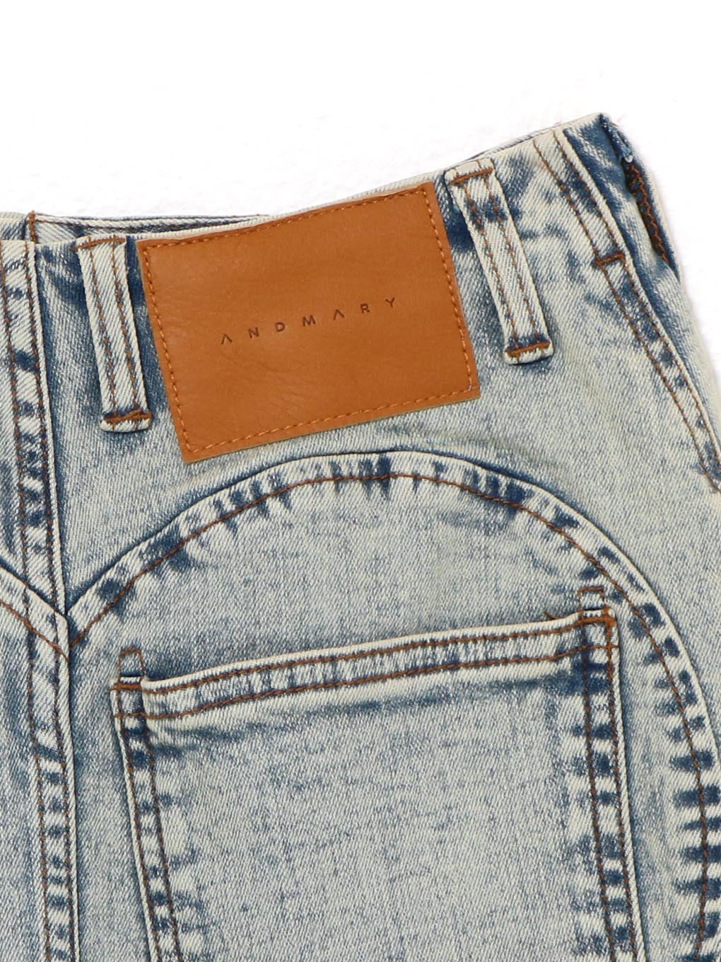 Heart hip denim skirt