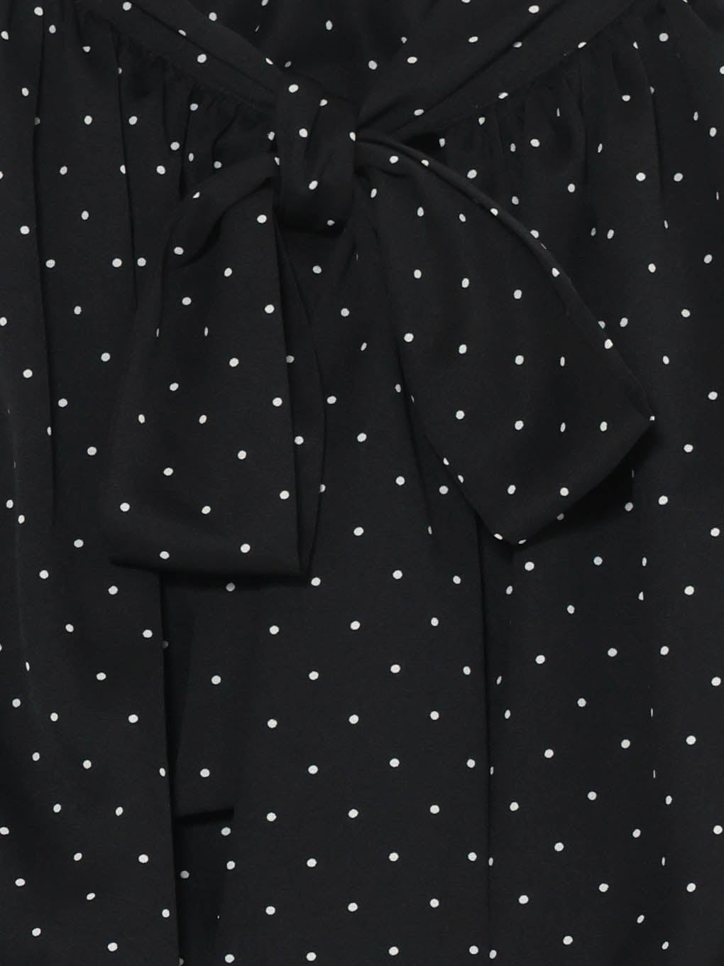 Dot balloon blouse set up