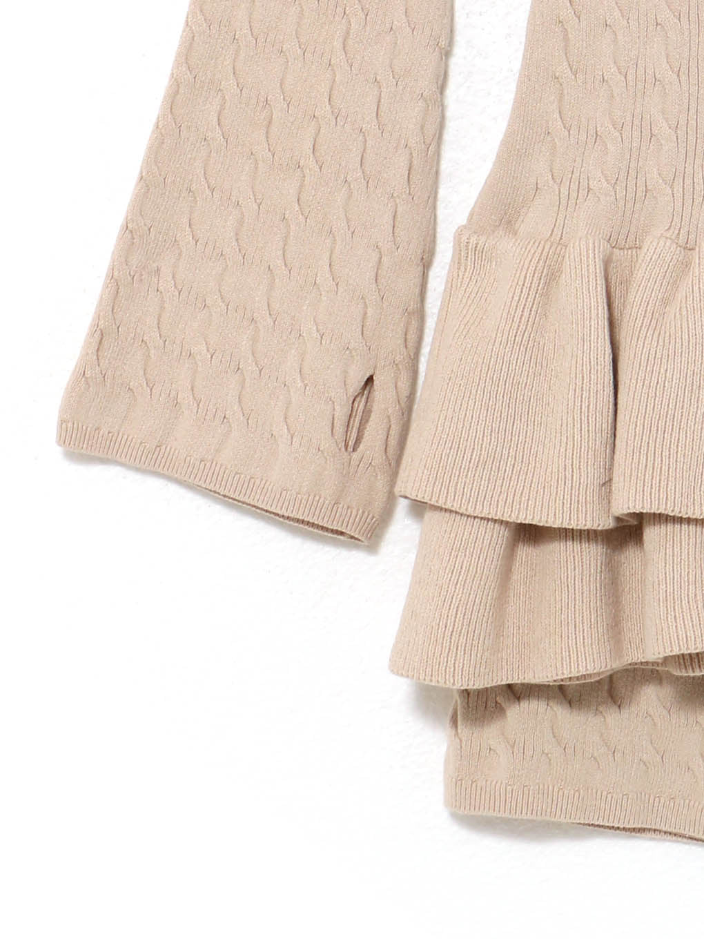 Milky frill mini dress