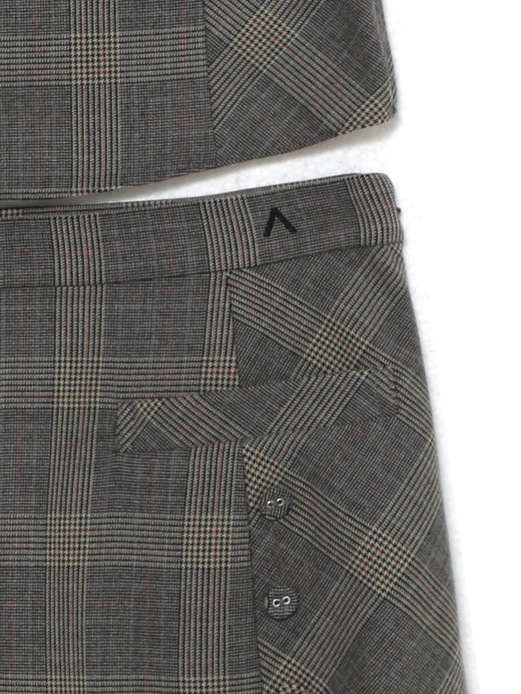 Myla check blouse set up