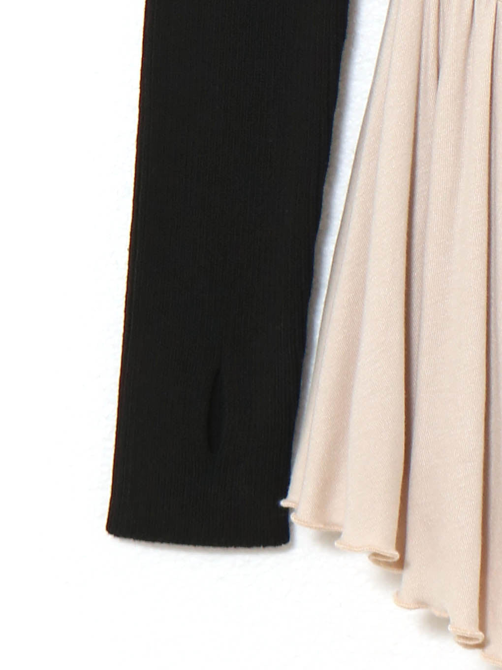 Nei knit set flare dress