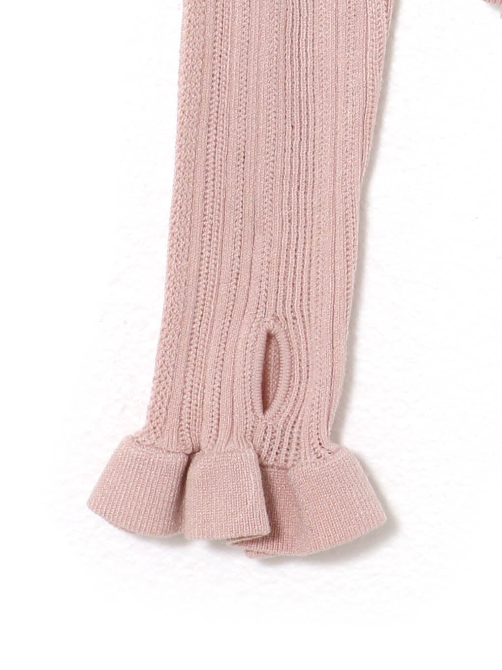 Crochet frill knit tops