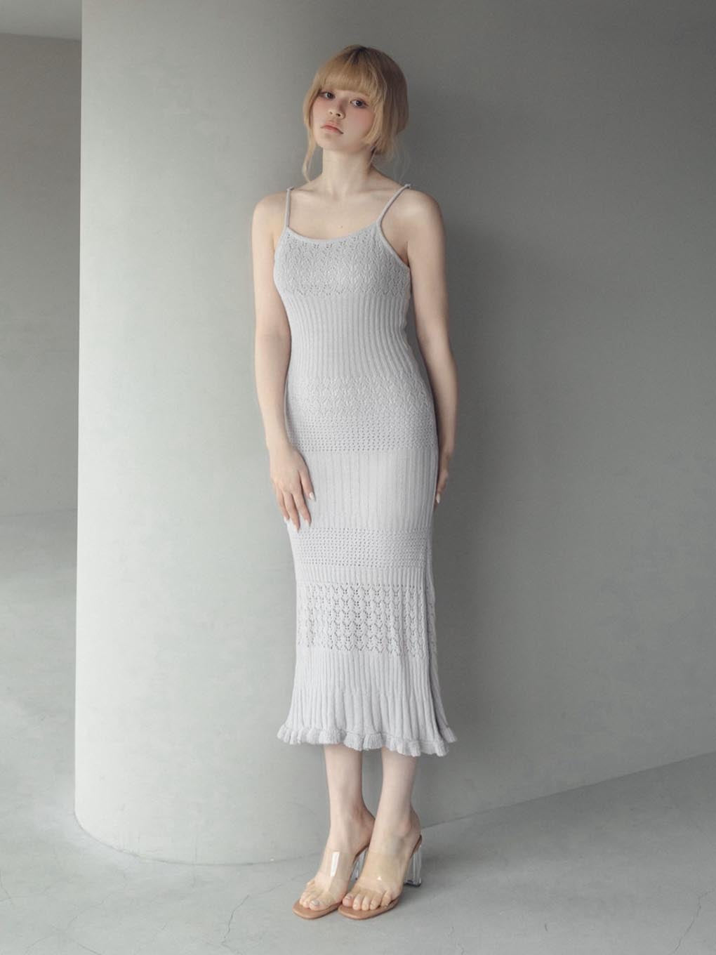 Layered crochet dress