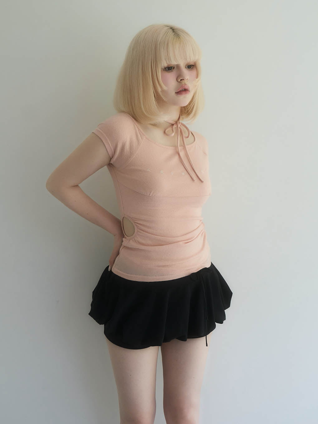 Mary logo ribbon tops