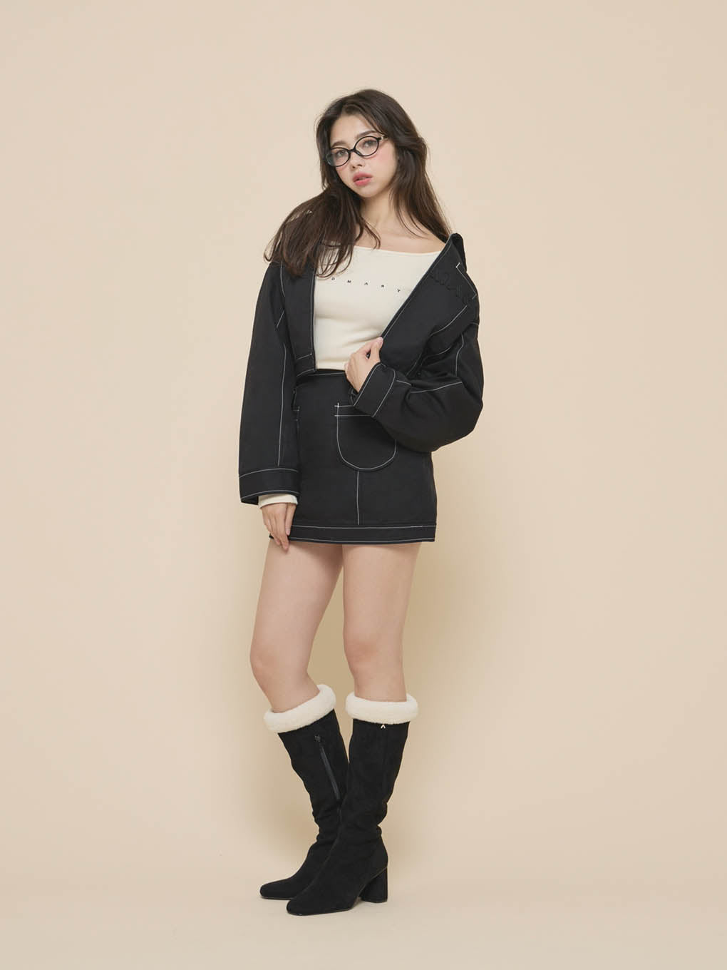 Harper loose twill jacket