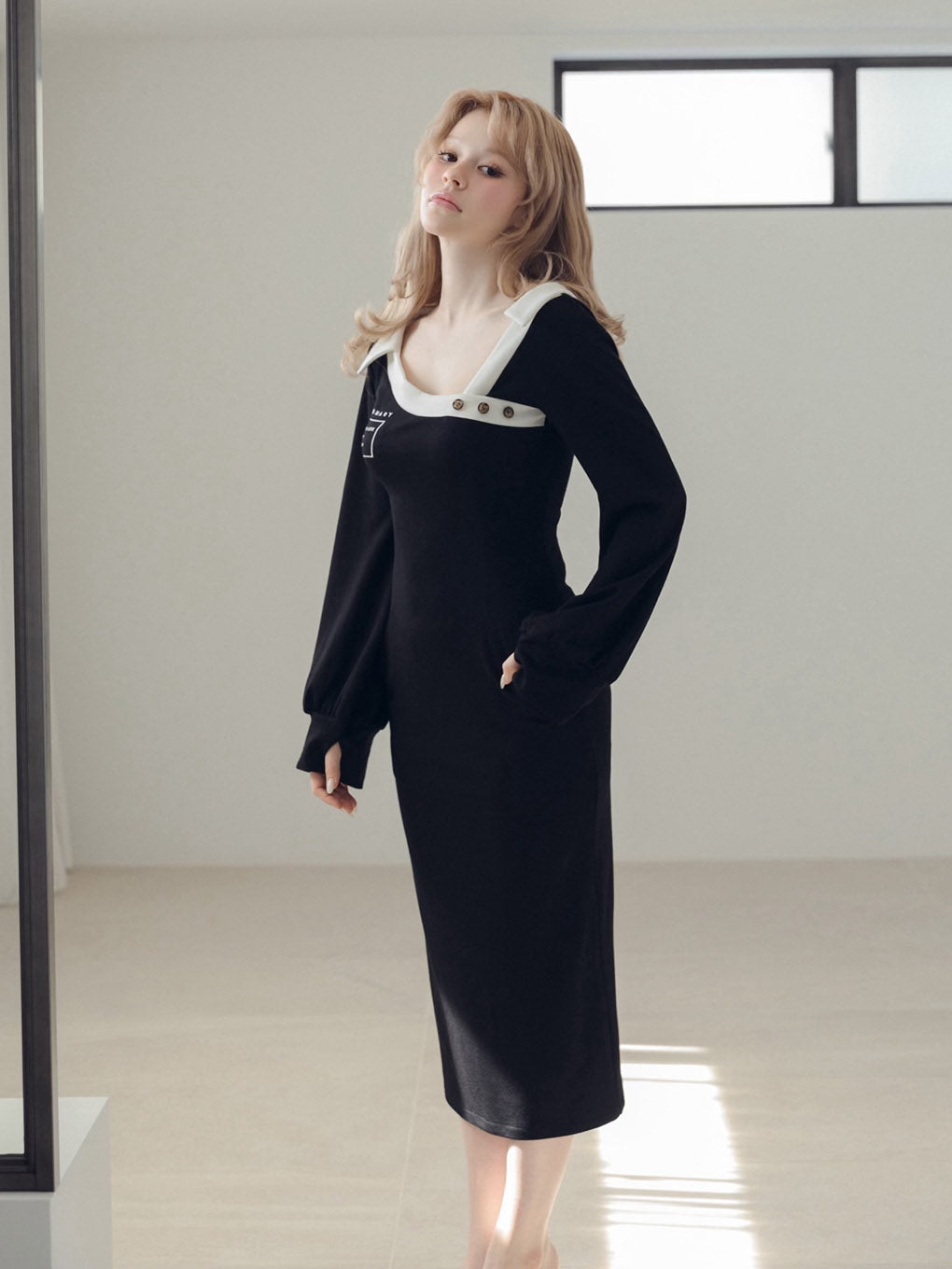 Lucy logo long dress