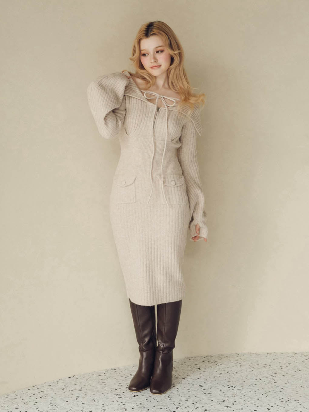 Noah ribbon knit dress