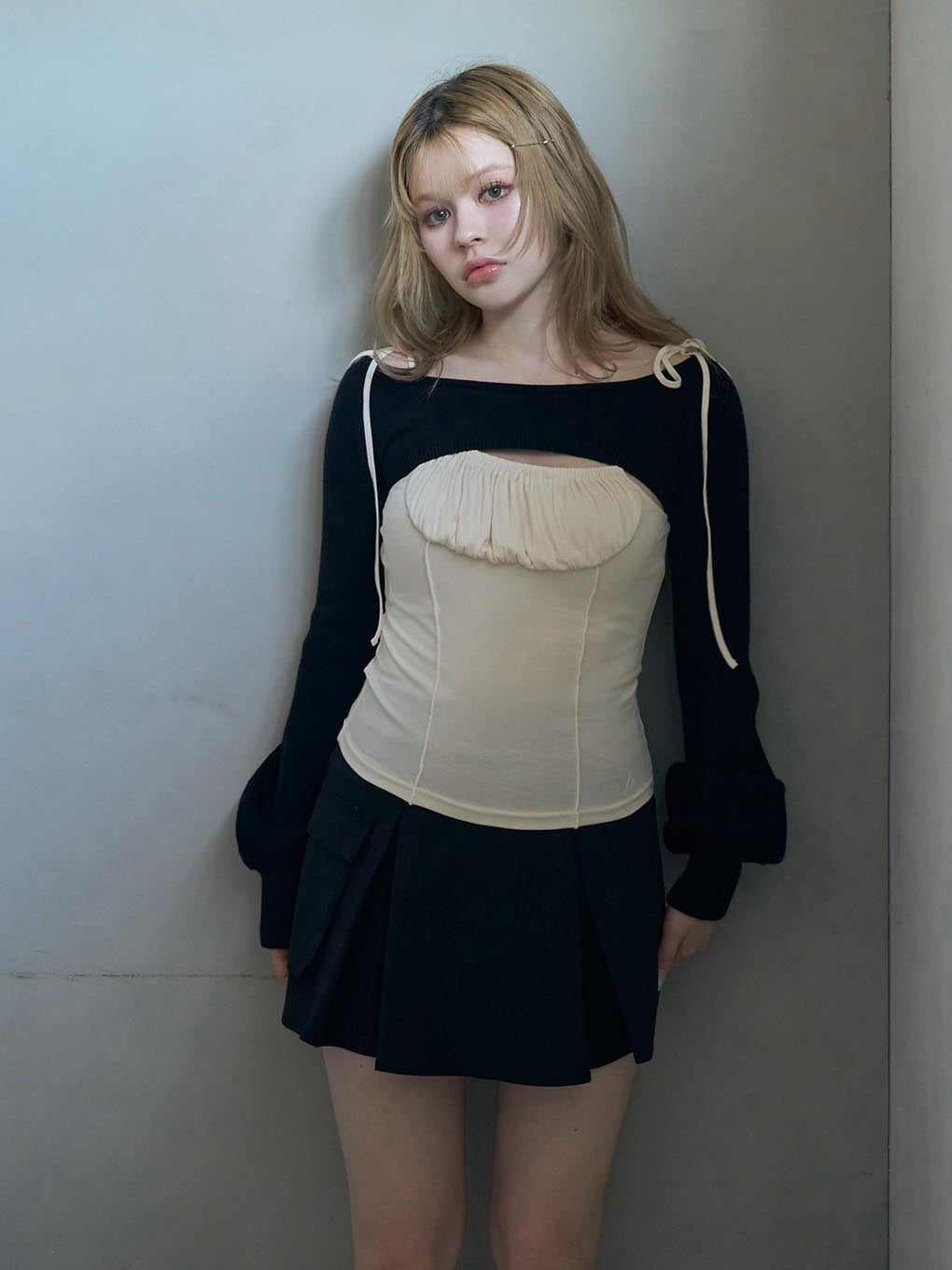 Nina flare mini skirt