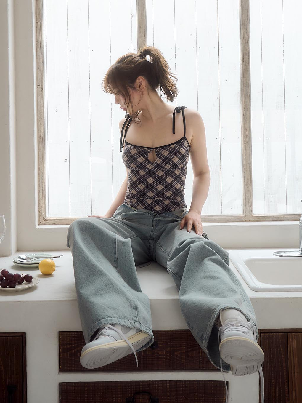 Nadia check swimsuit