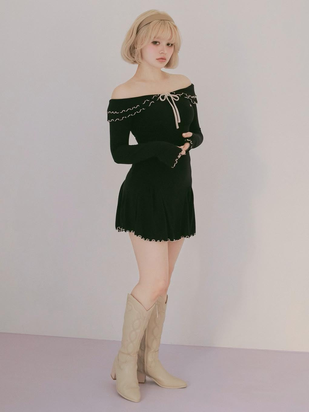 Betty frill mini dress