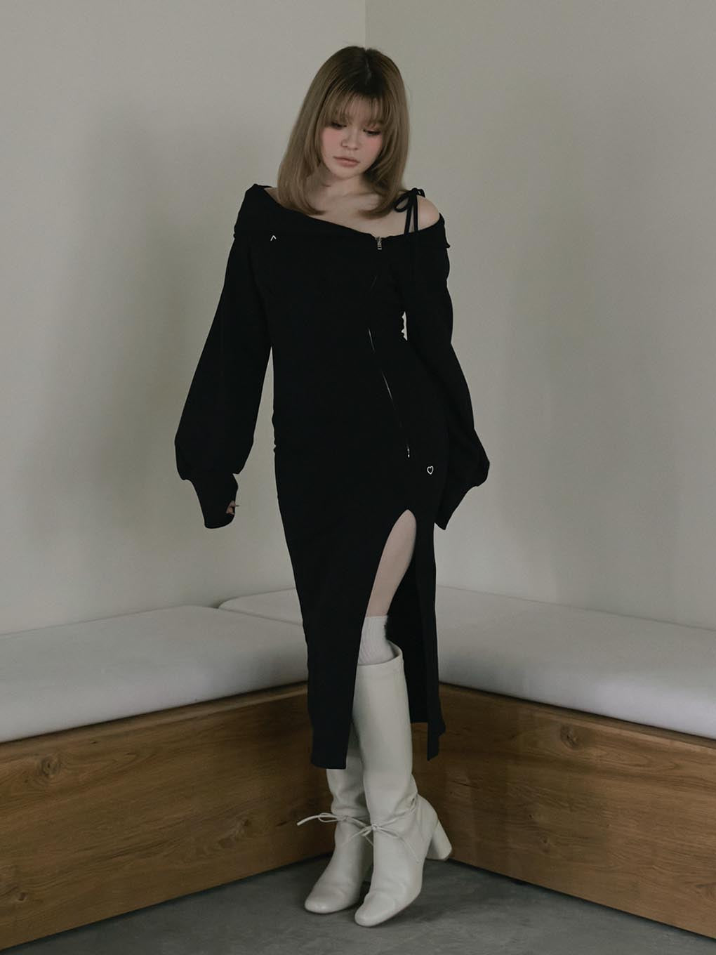 Carina slit dress