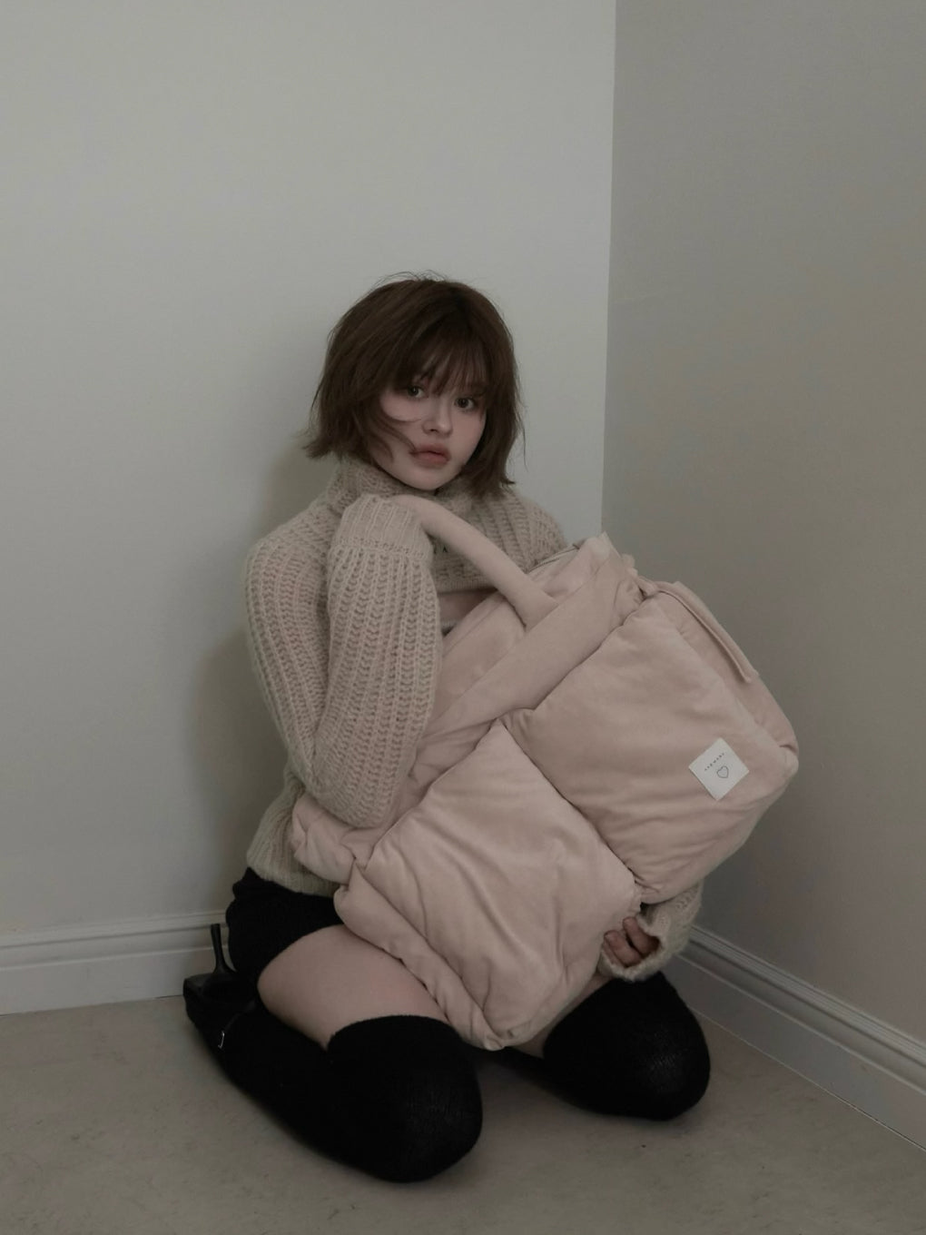 Mary quilting suede bag