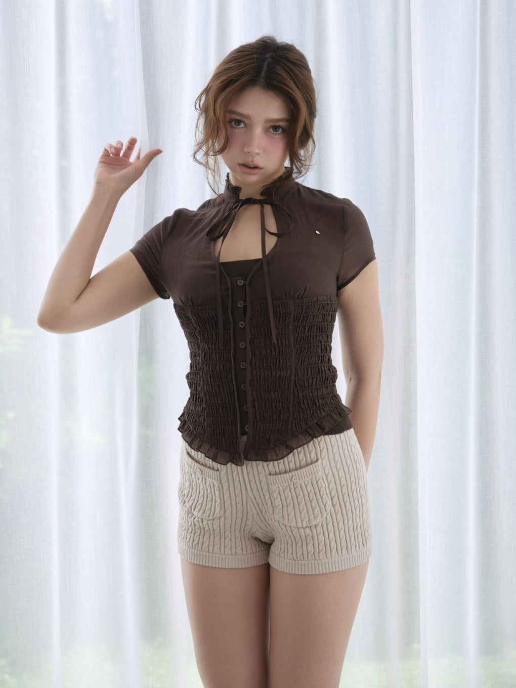 Rojita frill blouse