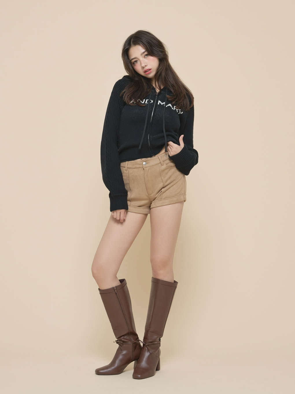 Jeniffer knit hoodie set