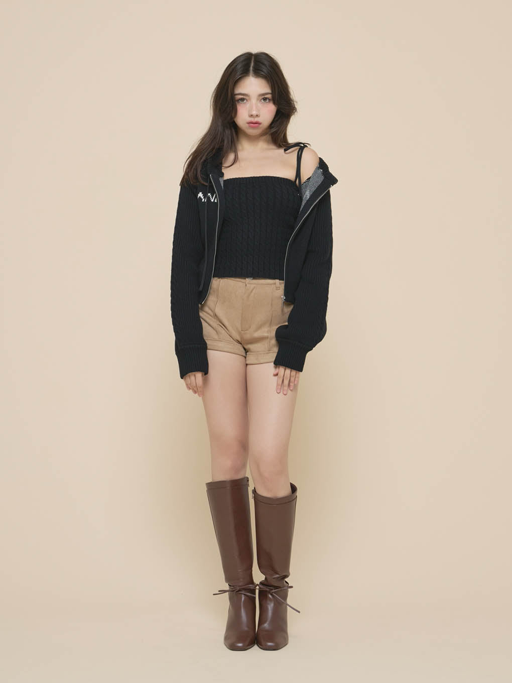 Jeniffer knit hoodie set