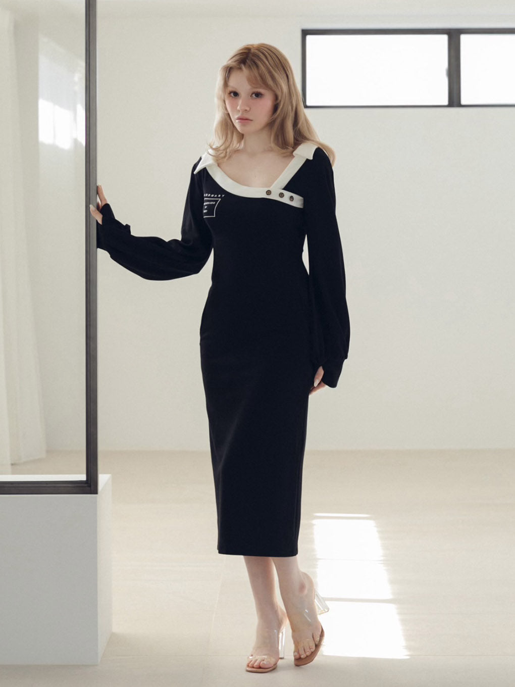 Lucy logo long dress
