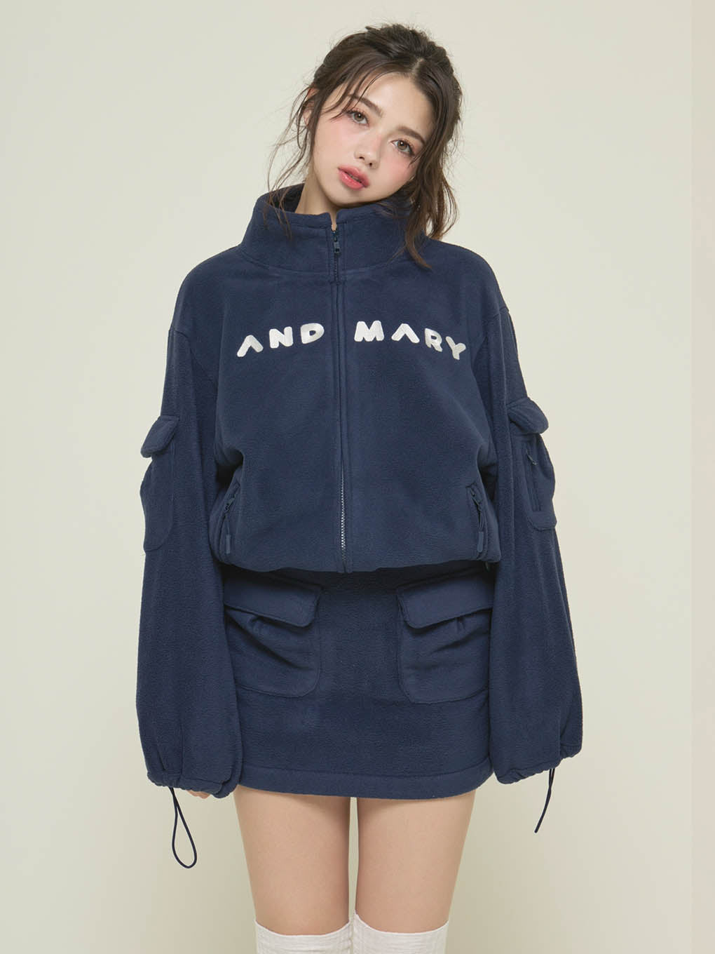 Mary logo fleece skirt