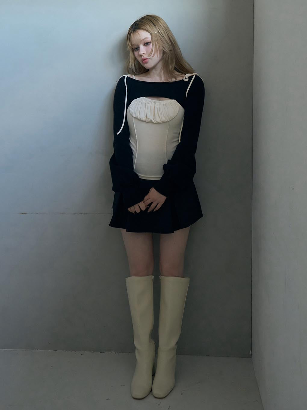 Nina flare mini skirt