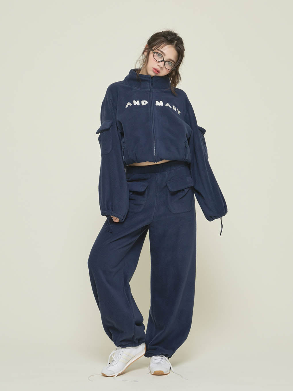 Mary logo fleece jacket