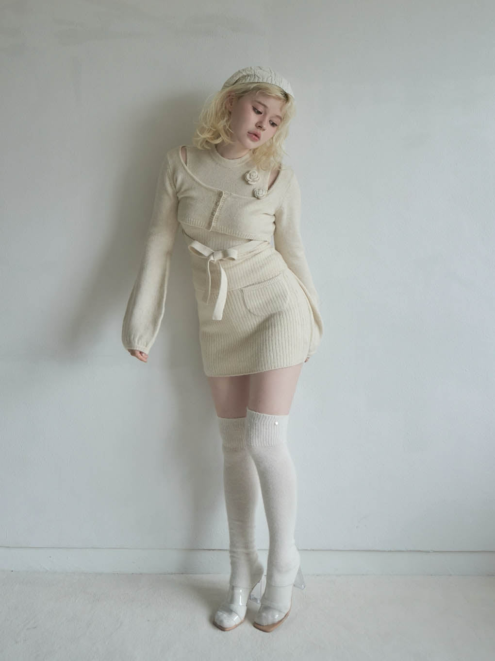 Flower knit set up
