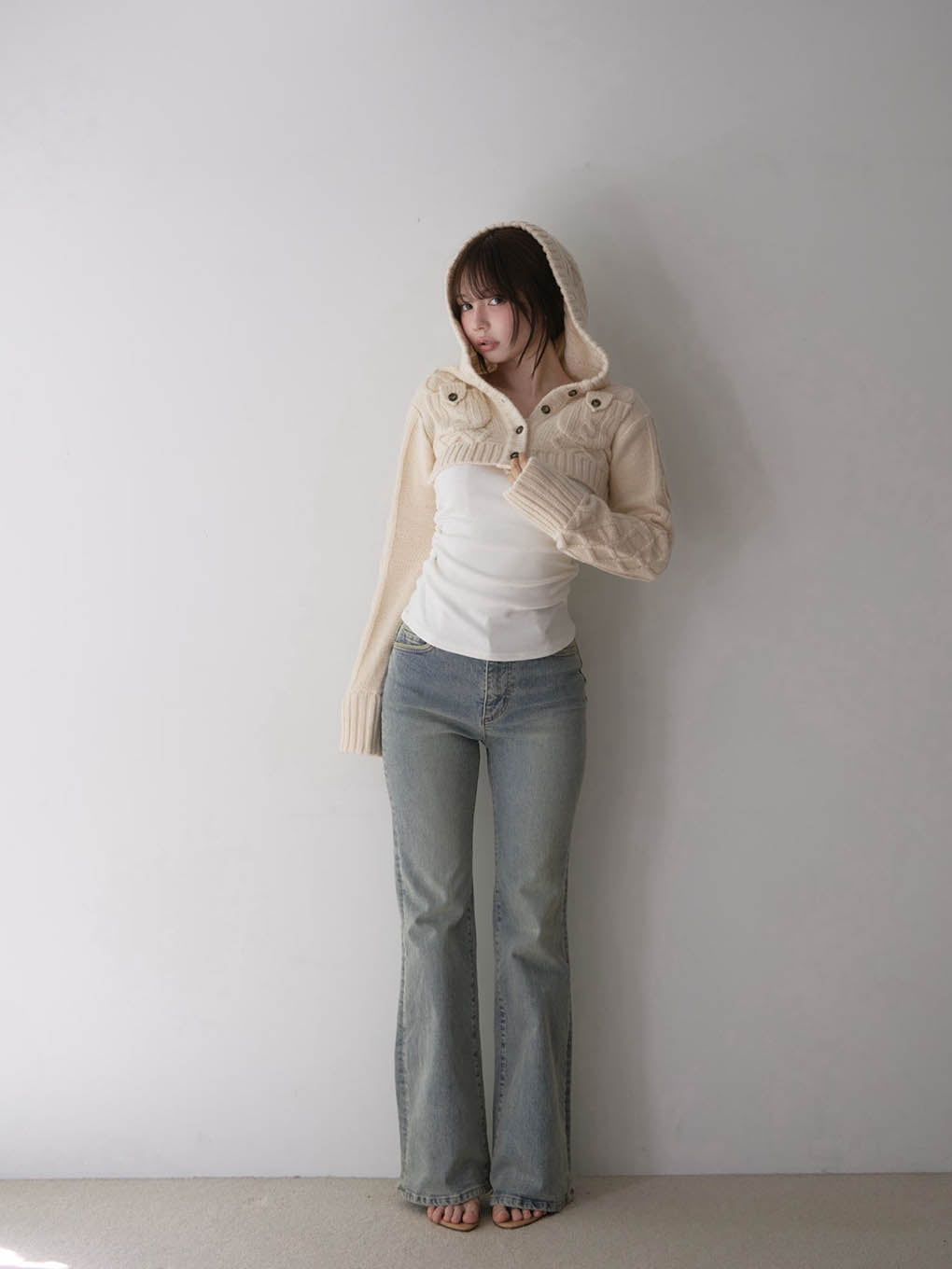 Heart stitch denim